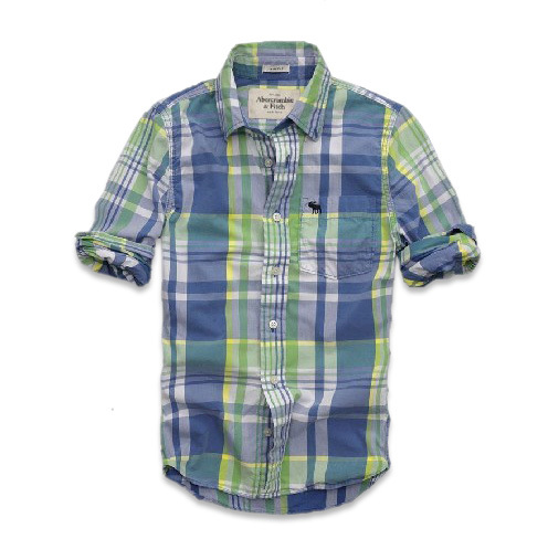 Abercrombie Fitch Hombres Necesidad Algodón Camisa AF6934
